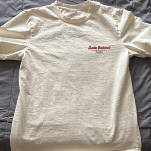 Cream colored slim fit birddogs t shirt